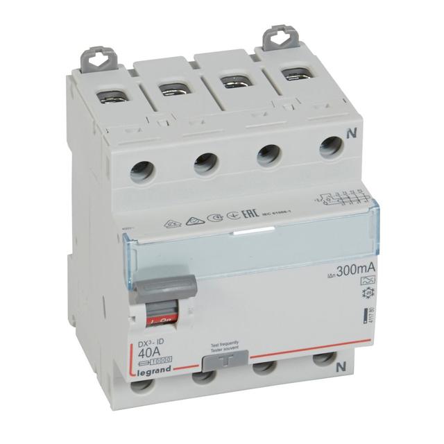 Wyłącznik Różnicowoprądowy P 304 4P 40A 300Ma Typa DX3 411780 LEGRAND