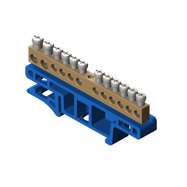 Listwa zaciskowa 12-torowa do montażu na listwie TH35
