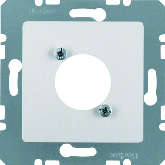 BERKER B.Kwadrat/B.7 Płytka czołowa do gniazd XLR aluminium 14121404 HAGER