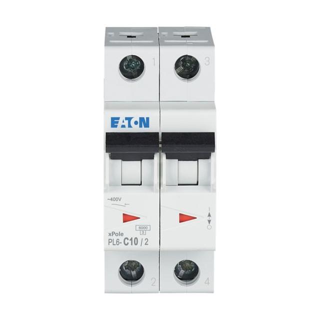 PL6-C10/2 Wyłącznik nadprądowy 6kA C10A 2P 286565 EATON