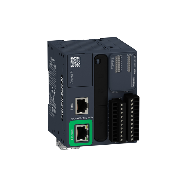 Sterownik modułowy RJ45 Ethernet 8 wejść 8 wyjść tranzystorowych PNP 24 VDC zaciski śrubowe Modicon