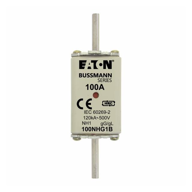 NH FUSE 100AMP 500V gG SIZE 1 DUAL IND Wkładka NH1 100A 500V GL/GG podwójny wskaźnik 100NHG1B EATON
