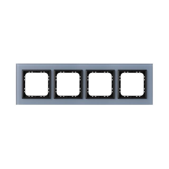 SONATA Ramka poczwórna - kolor nieb. szkło szron