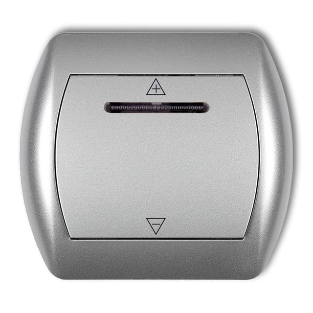 TREND Regulator oświetlenia sterowany dotykiem i dowolnym pilotem srebrny metalik