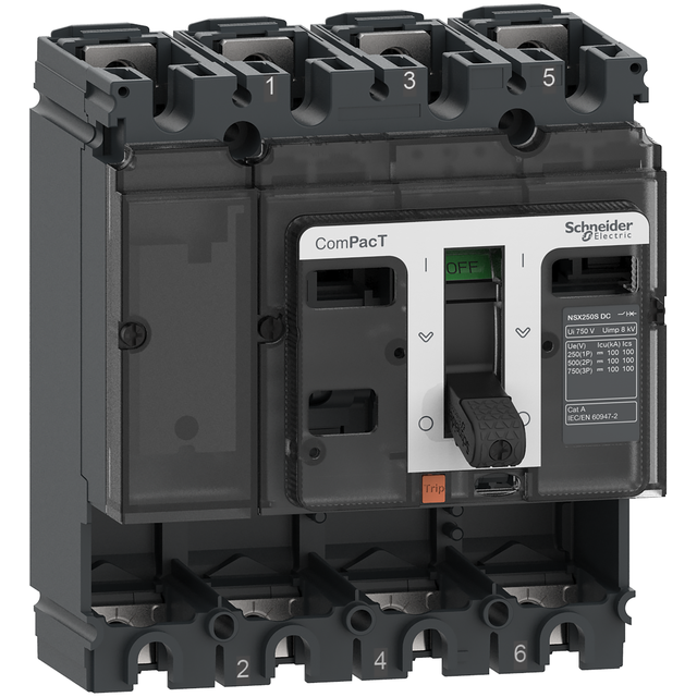 Baza wyłącznika, ComPacT NSX, NSX100F DC, 4P