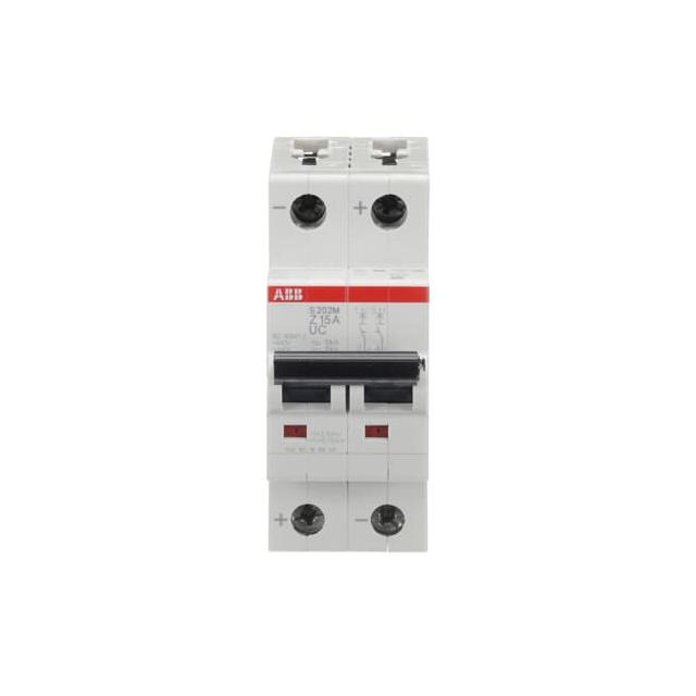 S202M-Z15UC Wyłącznik nadprądowy 10kA AC/DC 2P Z15A 2CDS272061R0458 ABB