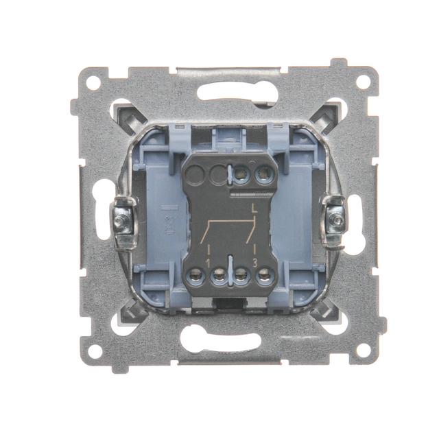 Simon 54 Łącznik świecznikowy 16A 250V zaciski śrubowe srebrny mat DW5A.01/43 KONTAKT
