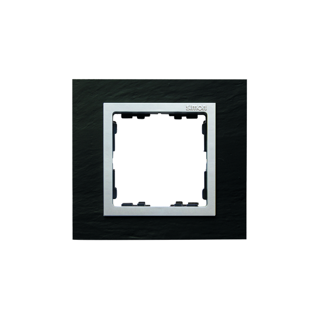 Simon 82 Nature Ramka 1-krotna Nature Łupek / pierścień aluminum mat 82917-63 KONTAKT