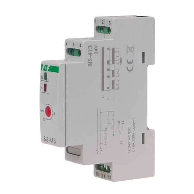 Przekaźnik bistabilny BIS-413 9-30 V AC/DC BIS-413-24V F&F