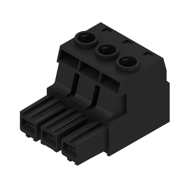 BUZ 10.16HP/03/180 AG BK BX Wtyk PCB (złącze wiązki), 10.16 mm, Liczba biegunów: 3, Przyłącze z jarzmem /40szt./ 1924550000 WEIDMÜLLER