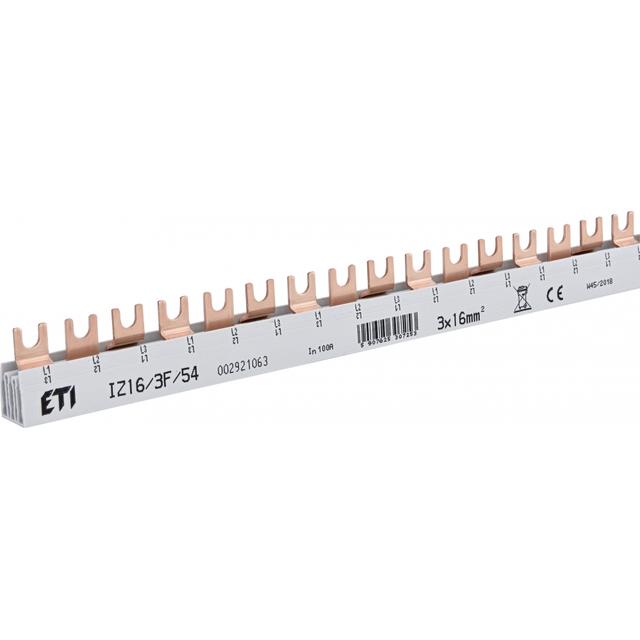 Szyna łączeniowa widełkowa 3P 100A 16mm2 (54 mod.) IZ16/3F/54 002921063 ETI