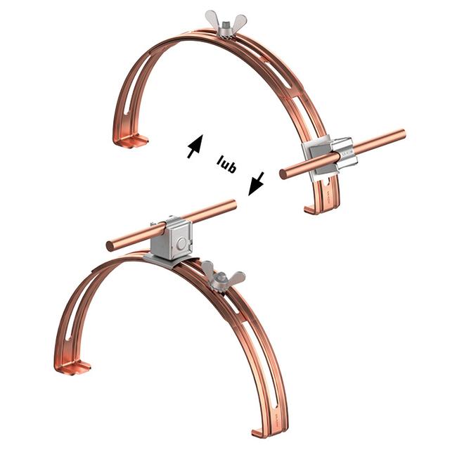 AN-15EM/CU/ Uchwyt gąsiorowy rozsuwany EasyM /CU/