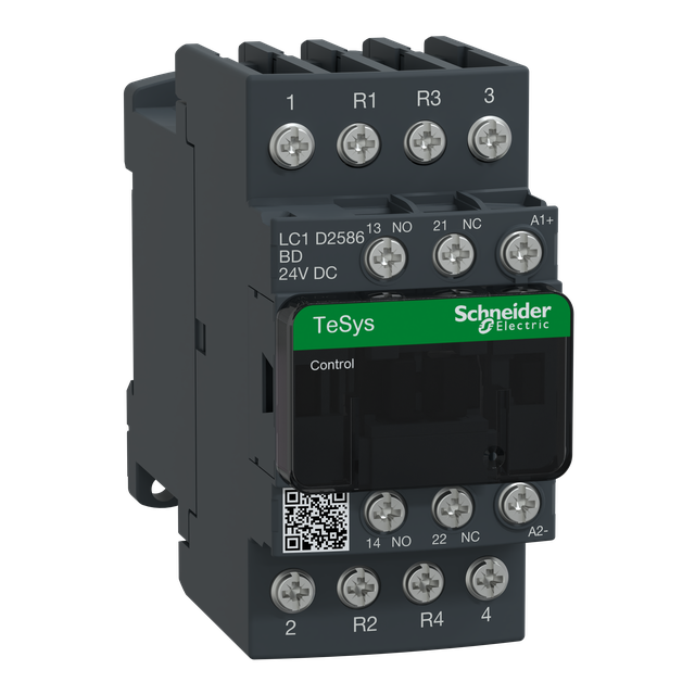 Stycznik mocy TeSys D [AC-3] 40A 4P 2Z 2R cewka 24VDC LC1D2586BD Schneider