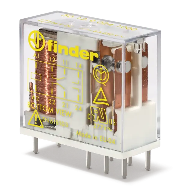 Przekaźnik miniaturowy z mechanicznie sprzężonymi zestykami 2 P; 8A; 110V DC, 50.12.9.110.1000