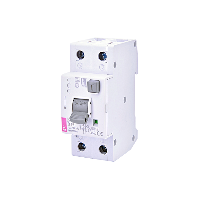 Wyłącznik różnicowonadprądowy KZS-2M2P 1P+N C15A 100mA typ A 002172484 ETI