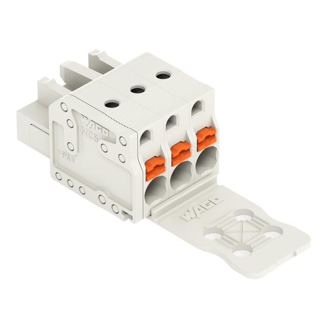 Gniazdo MCS‑MIDI 3‑biegunowy jasnoszare raster 5mm 2721‑103/026‑000/133‑000 /100szt./ WAGO