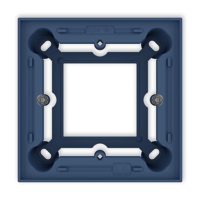 Puszka natynkowa pojedyncza kwadratowa ICON navy blue 64PUK-1 KARLIK