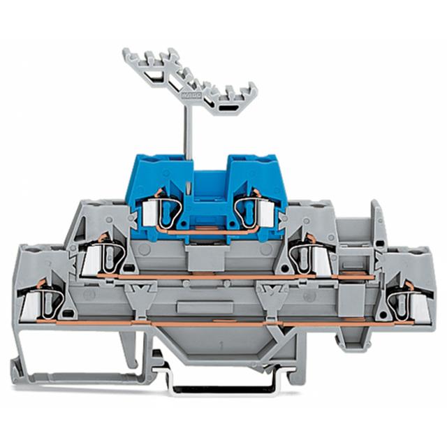 złączka trzypiętowa L/L/L 2,5 mm2 szara/szara/niebieska
