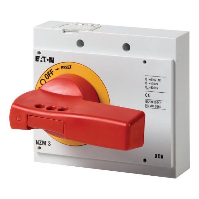 NZM3-XDVR Napęd bezpośredni czerwono-żółty z blokadą 260140 EATON