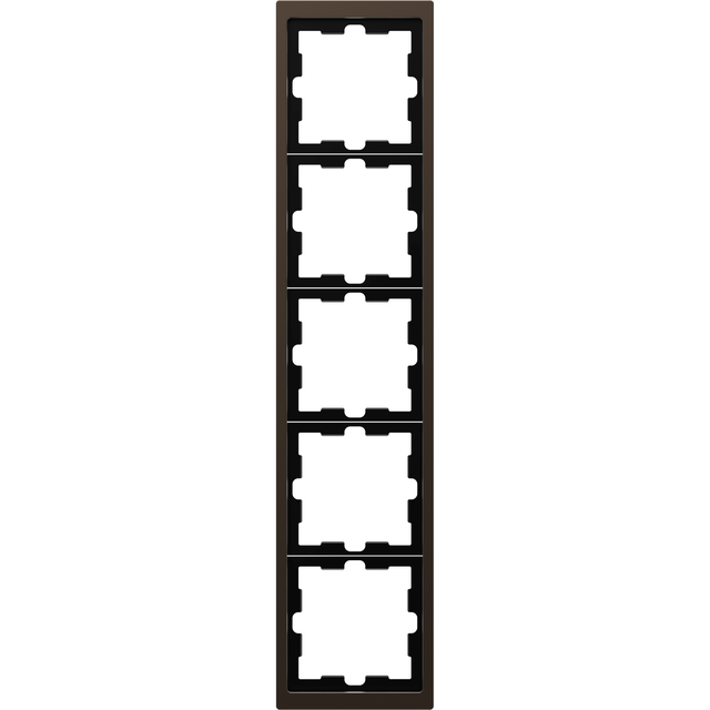 Merten D-Life, ramka pięciokrotna, mocca metalik