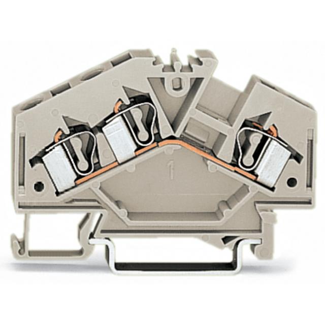 złączka 3-przewodowa Ex 4 mm2 jasnoszara /100szt./ WAGO
