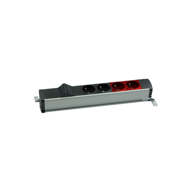 SIMON 480 TS48-130E220K0-40 Listwa standardowa 2 gn. typ E; 2 gn. UPS i płytka 2xRJ45 keystone; złąc