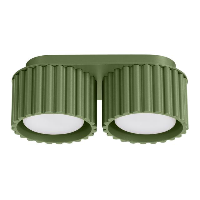 SOLLUX Plafon AURA 2 zielony oliwkowy Gx53 ; SL.1798