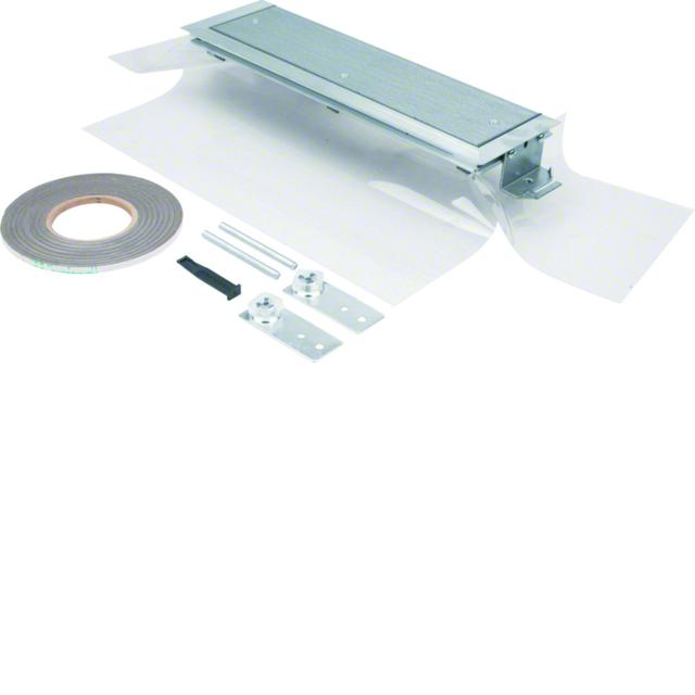 tehalit.BK Końcówka kanału boczna folia ochronna BKFD 400x(105-150)mm stal BKFDE400105 HAGER