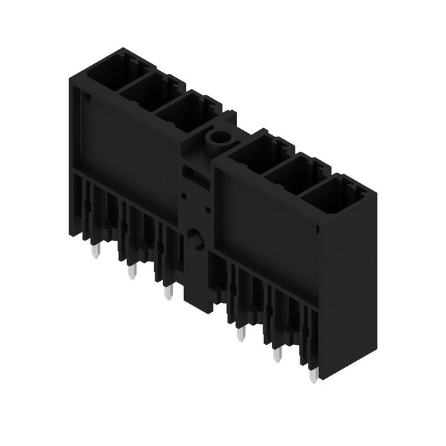 SV 7.62HP/06/180MF4 3.5SN BK BX Wtyki PCB (złącza płyty), 7.62 mm, Liczba biegunów: 6, kąt odejścia: 180° /30szt./ 1048720000 WEIDMÜLLER