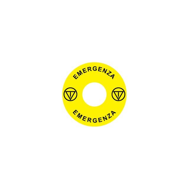 Ex9P1 H S6IT Naklejka wyłącznika awaryjnego do Ex9P1 H średnica 60mm samoprzylepna żółta IT 106799