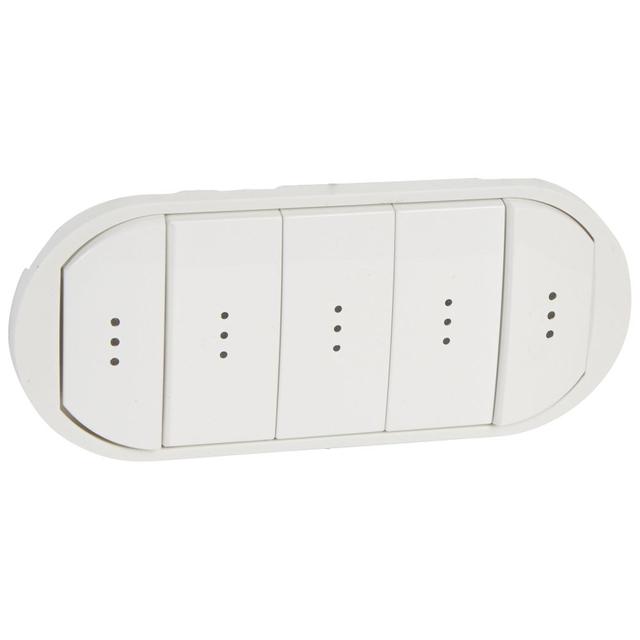 CELIANE - KLAWISZ PIĘCIOKROTNY PODŚWIETLANY BIAŁY, Legrand