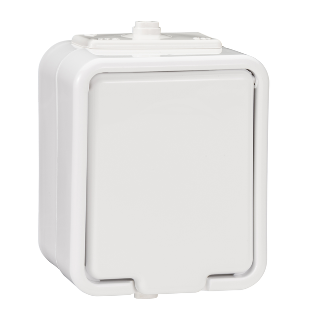 Cedar gniazdo natynkowe pojedyncze IP44 biały NT130H01 SCHNEIDER