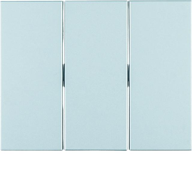 BERKER K.5 Klawisze do łącznika 3-klawiszowego aluminium 14657003 HAGER