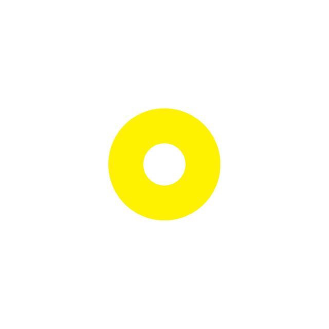 Ex9P1 H S6EMPTY Naklejka wyłącznika awaryjnego do Ex9P1 H średnica 60mm samoprzylepna żółta pusta