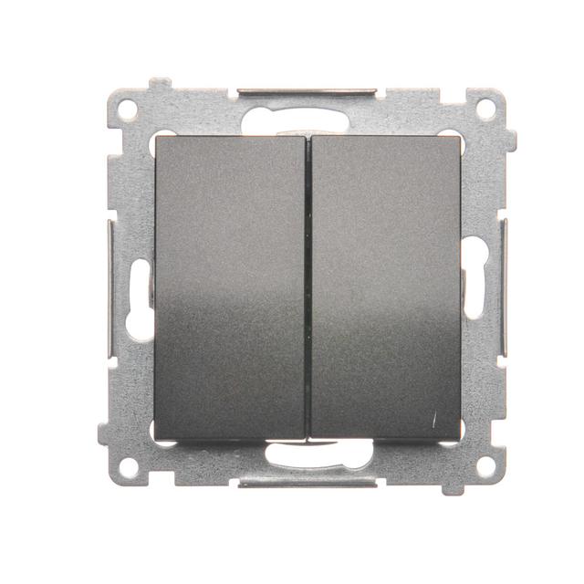Simon 54 Łącznik świecznikowy 16A 250V zaciski śrubowe antracyt DW5A.01/48 KONTAKT