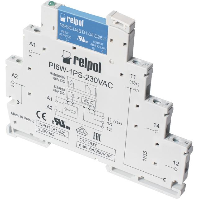 Przekaźnik interfejsowy PIR6W-1PS-60VDC-O 1Z 60V DC RELPOL