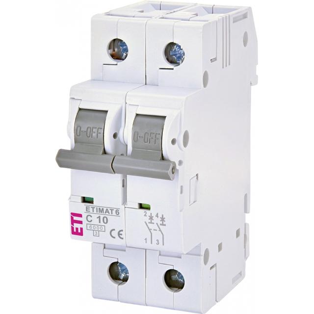 Wyłącznik nadprądowy MAT 6 2P C10A 002143514 ETI