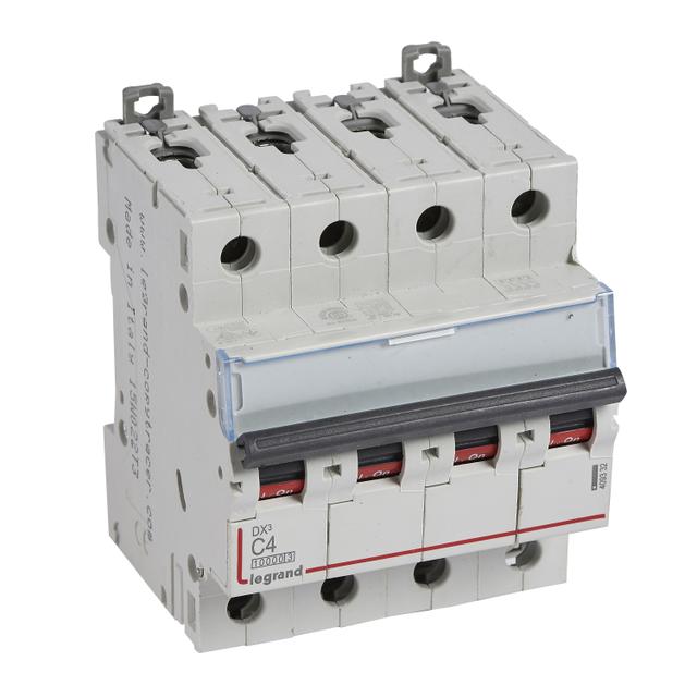 WYŁĄCZNIK NADPRĄDOWY S 314 4P C 4A 10000A SERII DX3, Legrand