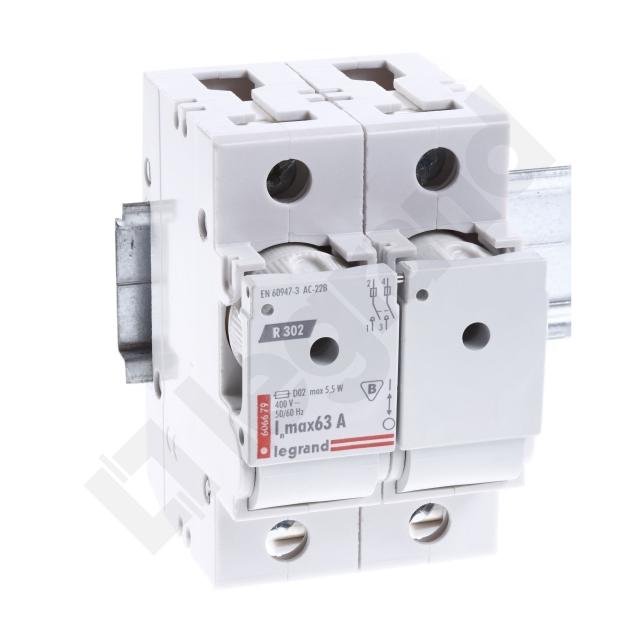 Rozłącznik Bezpiecznikowy 2P 63A D02 R302 Maks /Bez Wkładek/ 606679 LEGRAND