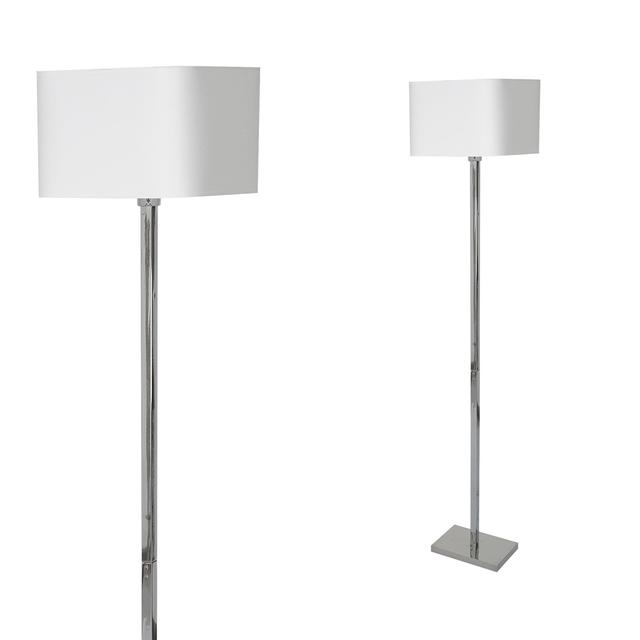 Milagro lampa podłogowa Napoli E27 biały/chrom 150cm ML6364