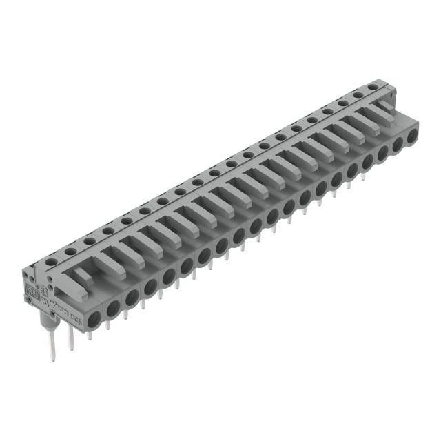 MCS-MIDI Classic gniazdo kątowe 20-bieg. szare raster 5 mm /10szt./ WAGO