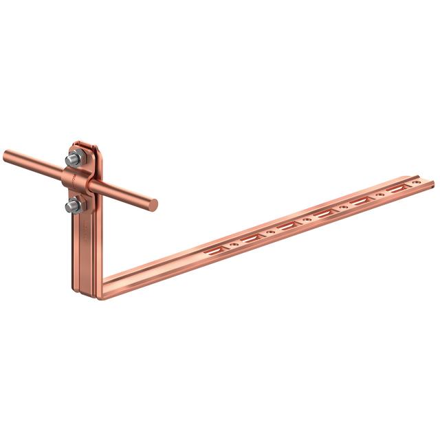 AN-25K/CU/-N Uchwyt dach.regu.pros.Z-śruba L=28cm,H=11,6cm /CU/