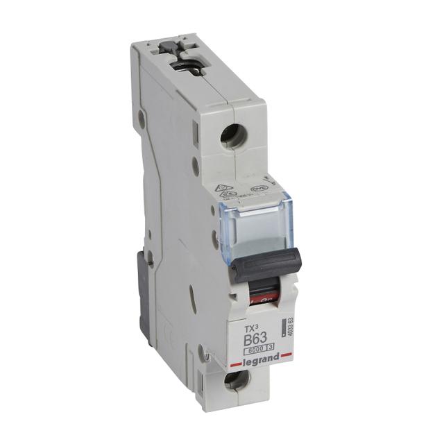 Wyłącznik Nadprądowy 1P B63A 6kA AC S301 TX3 403363 LEGRAND