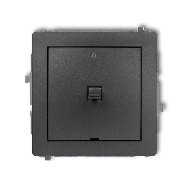 DECO Mechanizm łącznika dwubiegunowego w stylu amerykańskim grafitowy