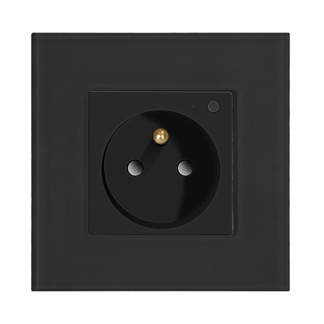 Gniazdo podtynkowe pojedyncze Tuya Smart Wi-Fi czarne OR-SH-17205/B ORNO