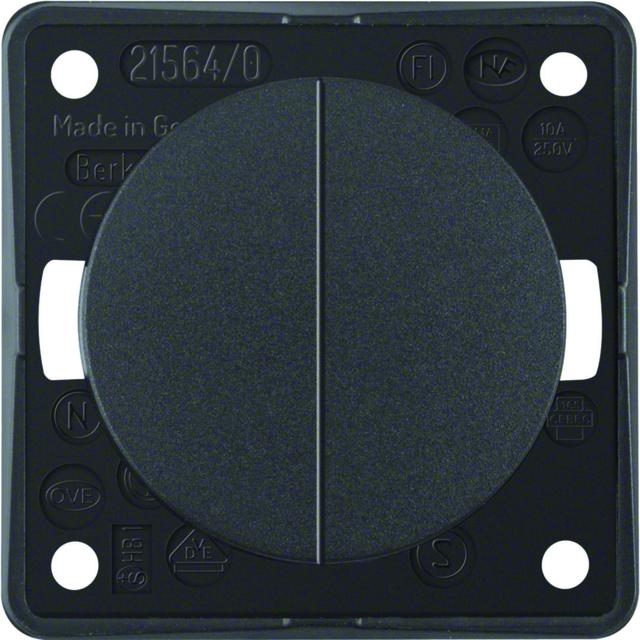 Łącznik wieloklawiszowy przyciskowy; antracyt mat; Integro Flow/Pure 936752505 HAGER