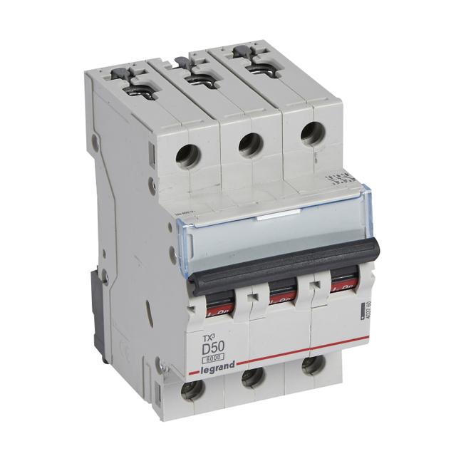 WYŁĄCZNIK NADPRĄDOWY S 303 3P D 50A 6000A SERII TX3, Legrand