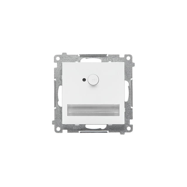 Simon 55 Oprawa oświetleniowa LED 230V z czujnikiem ruchu (1,23 W) Barwa ciepła biała 3100K Biały ma