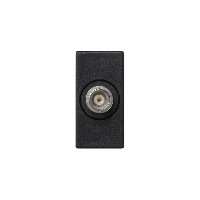 Simon Connect Płytka K45/2 złącza BNC 225x45mm+wkład szary grafit