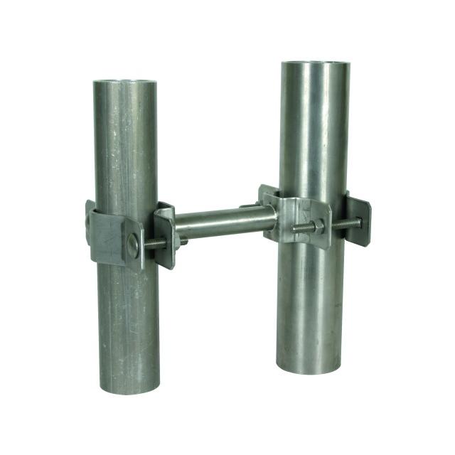 Element mocujący dystansujący do rur D 40 mm / D 45-65 mm o dł. 95 mm, stal nierdzewna NIRO